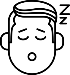 Boy With Sleeping Face Tracing Svg Vector, Free Vectors File